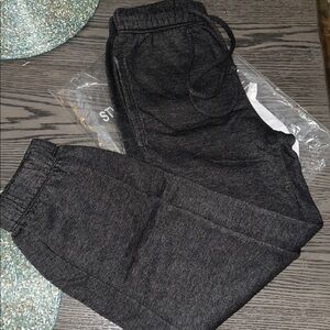 Zenana Better Together Acid Wash Lounge Pants - Black Small NWT